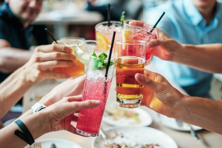 Summer drinks party
