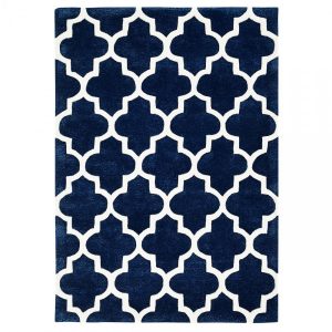 blue modern rug