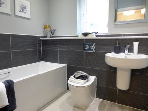 family bathroom with ideal standard sanitaryware