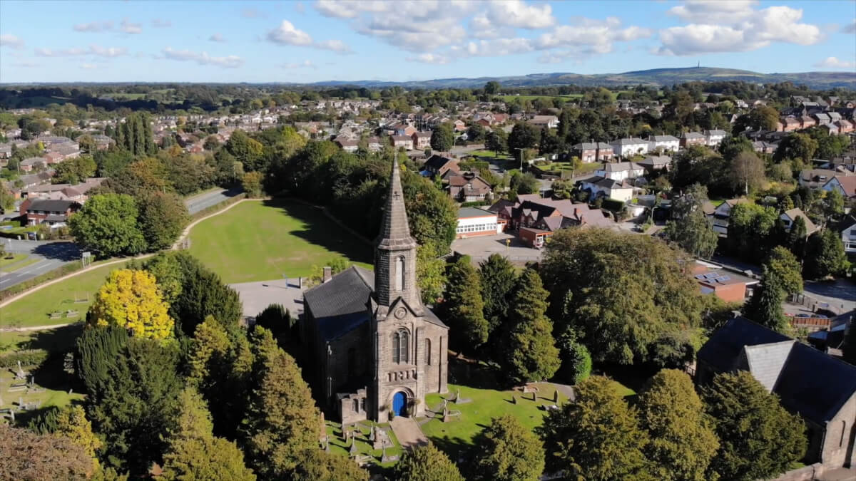 aerial view of congleton