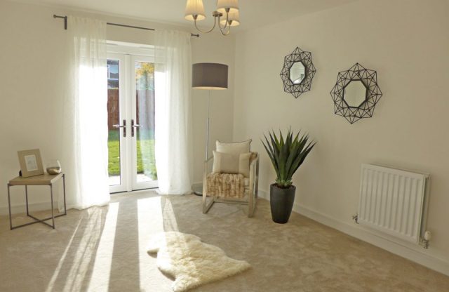 Lounge with french doors