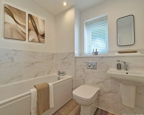 tiled bathroom