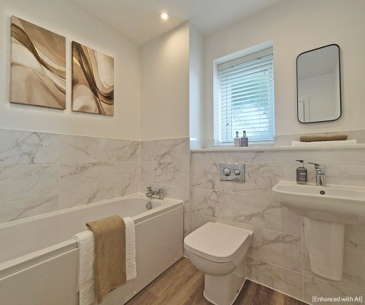 tiled bathroom
