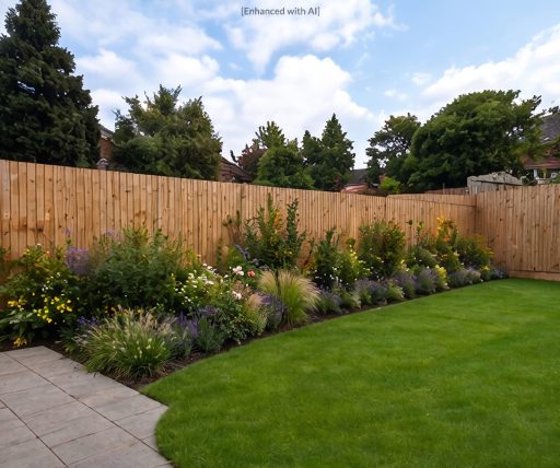 garden plants in a border