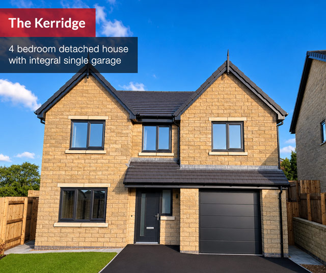 Kerridge 4 bedroom detached house with integral single garage