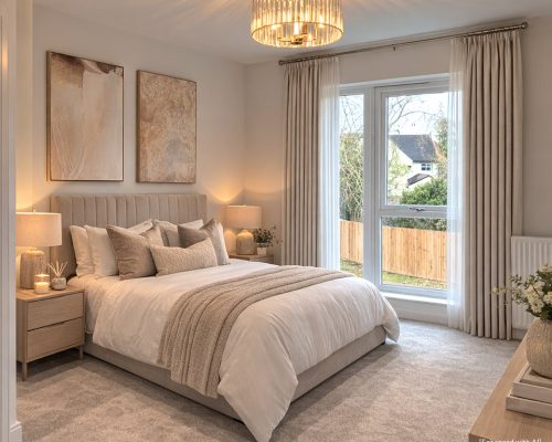 osterley new build home bedroom