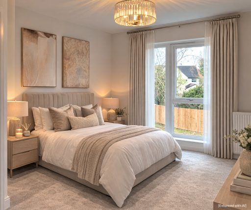 osterley new build home bedroom