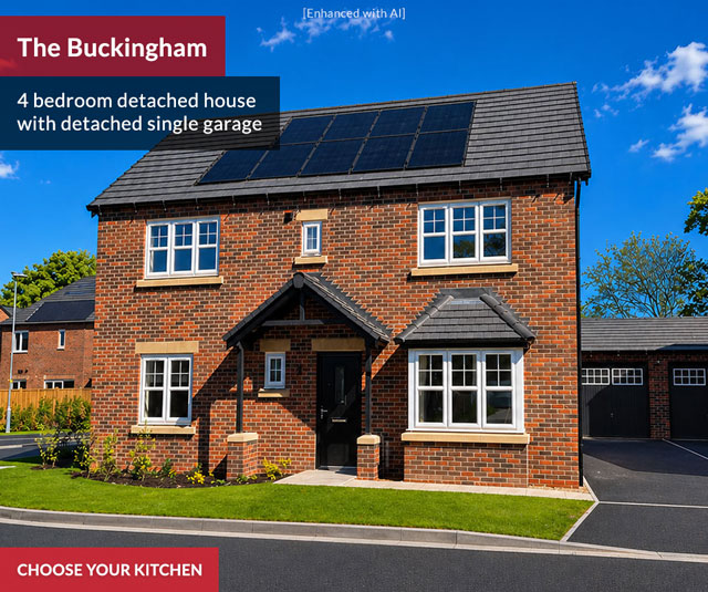 4 bedroom detached house with detached single garage