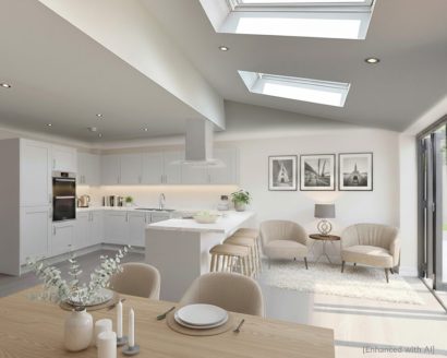 The Denholme B extended kitchen dining room