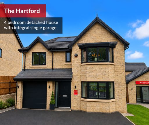 hartford 4 bed detached house with integral single garage