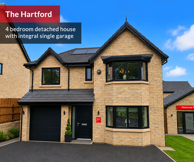 hartford 4 bed detached house with integral single garage