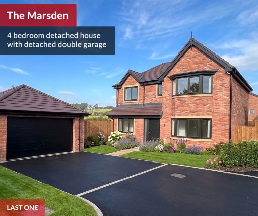 marsden 4 bedroom detached house with detached double garage