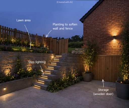 garden with accessory tips