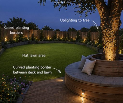 garden with accessory tips