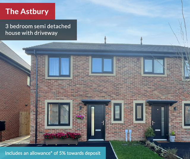 3 bedroom semi detached house with driveway