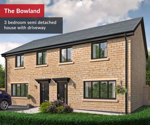 Bowland 3 bedroom semi detached house with driveway