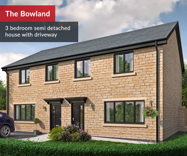 Bowland 3 bedroom semi detached house with driveway