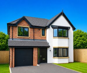 Hartford 4 bedroom detached house with integral single garage