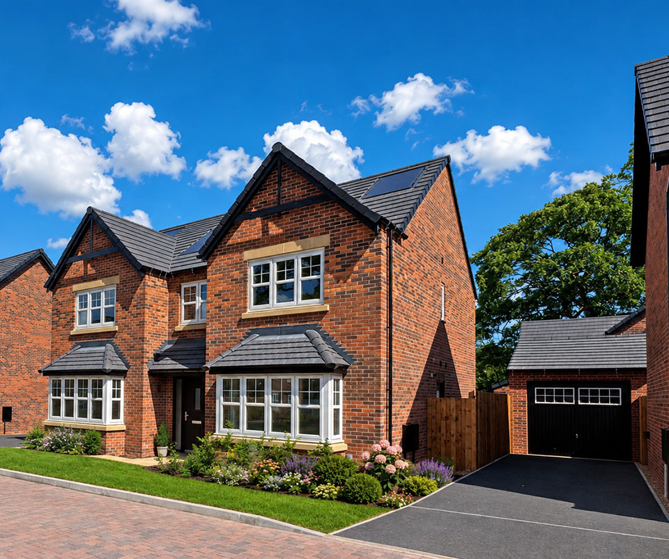 oakmere 5 bedroom detached house with detached single garage