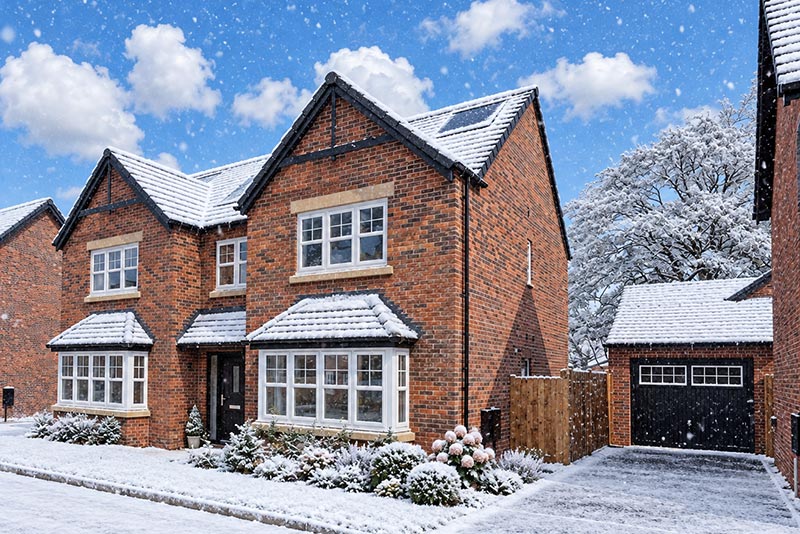 oakmere in snow